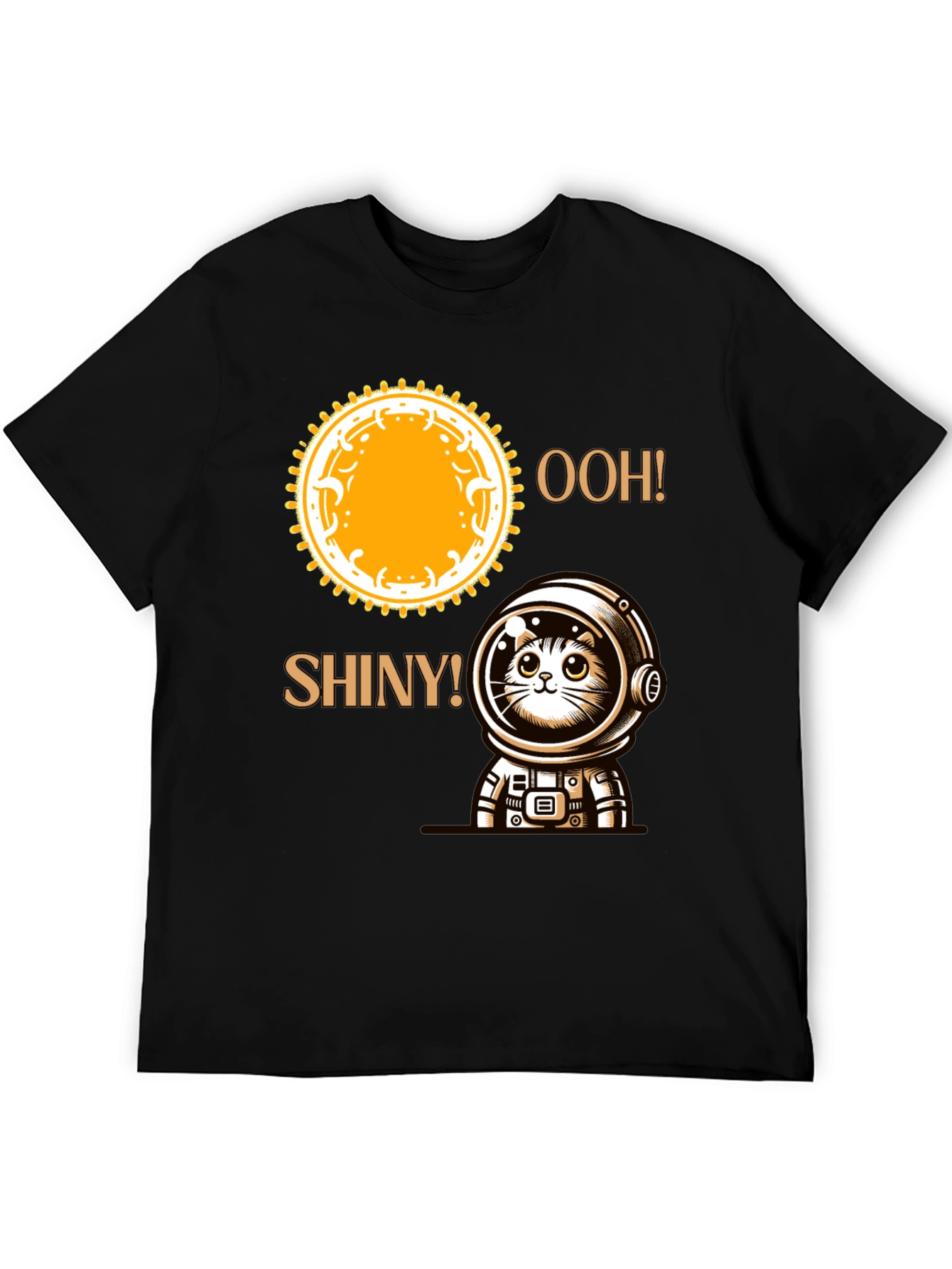 Astronaut Cat T-Shirt - Ooh! Shiny!
