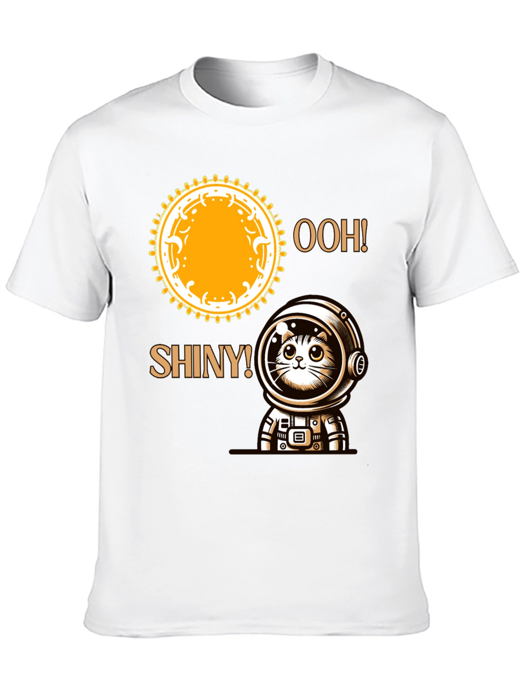 Astronaut Cat T-Shirt - Ooh! Shiny!