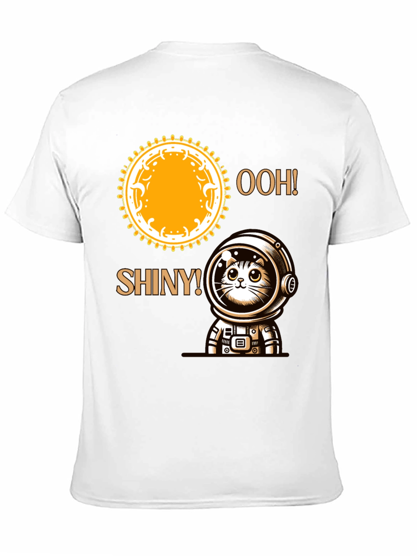 Astronaut Cat T-Shirt - Ooh! Shiny!