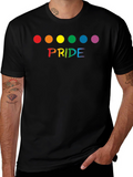 Pride Rainbow Dot Graphic T-Shirt - Unisex