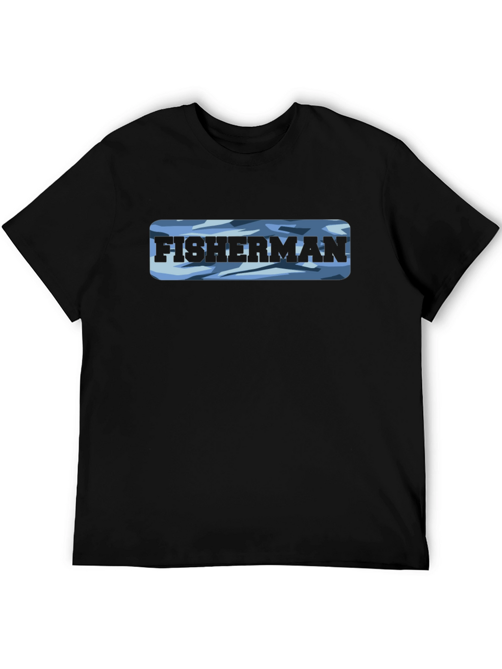 Fisherman Camo T-Shirt - Classic Crew Neck