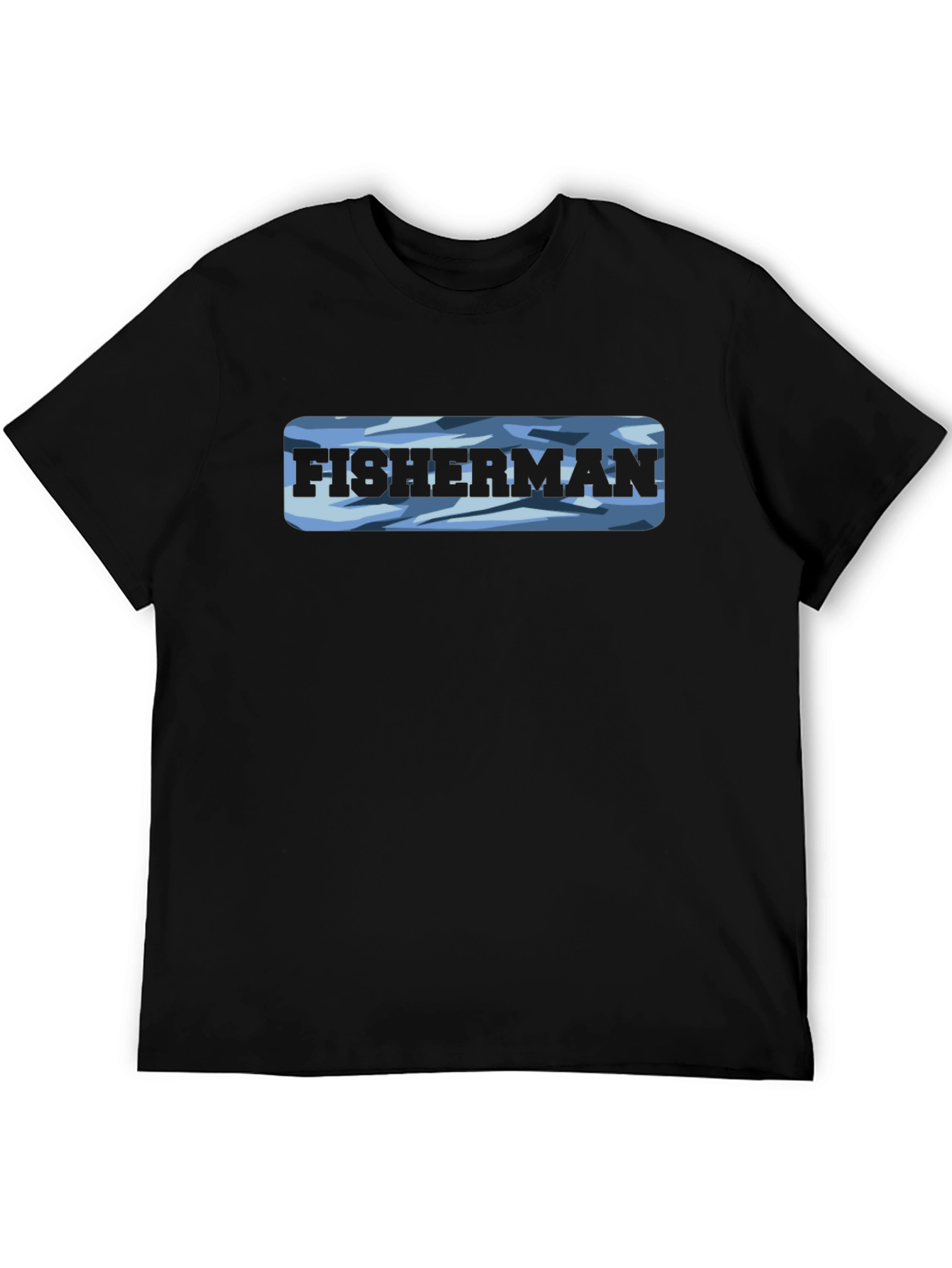 Fisherman Camo T-Shirt - Classic Crew Neck