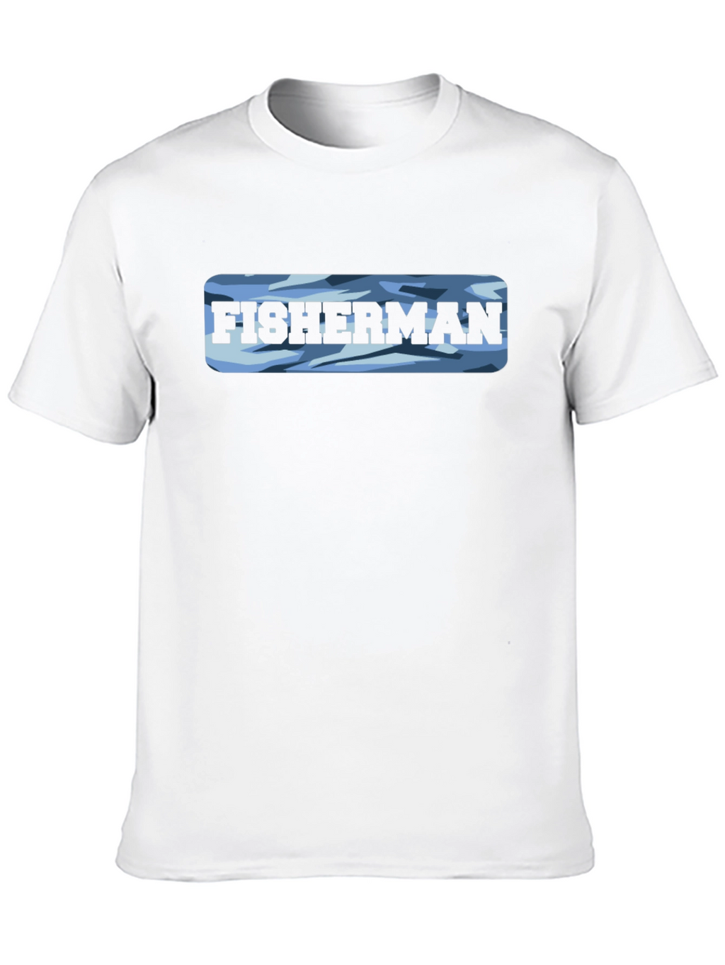 Fisherman Camo T-Shirt - Classic Crew Neck