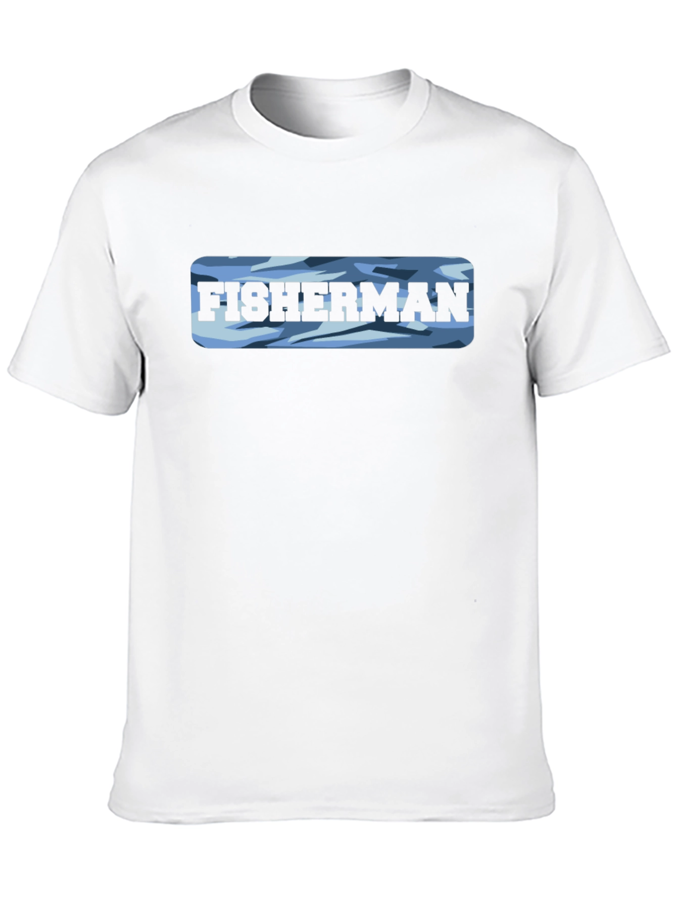 Fisherman Camo T-Shirt - Classic Crew Neck