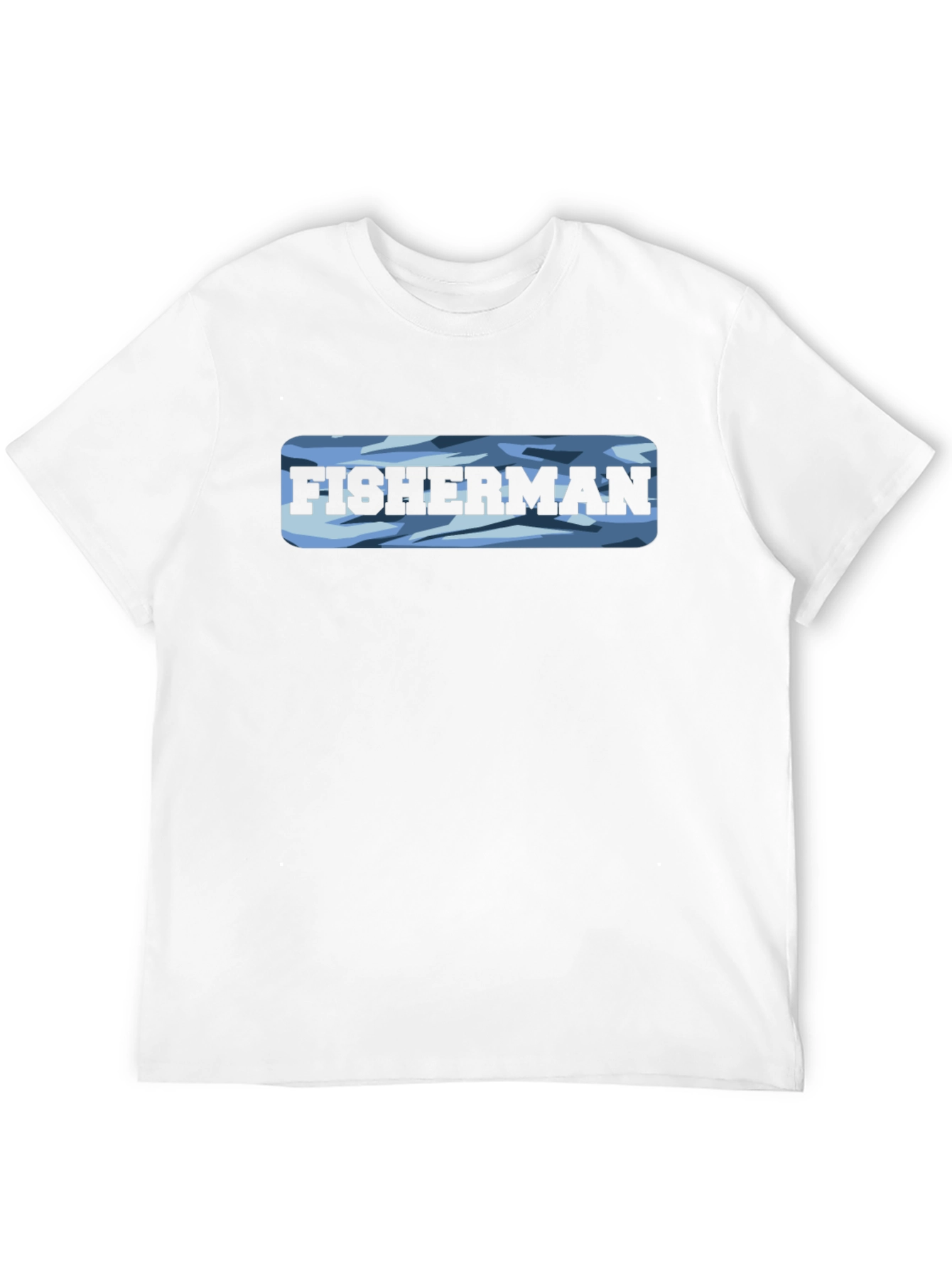 Fisherman Camo T-Shirt - Classic Crew Neck