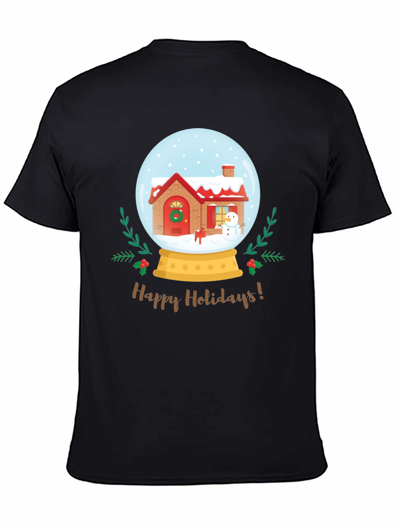Happy Holidays Snow Globe Graphic Tee