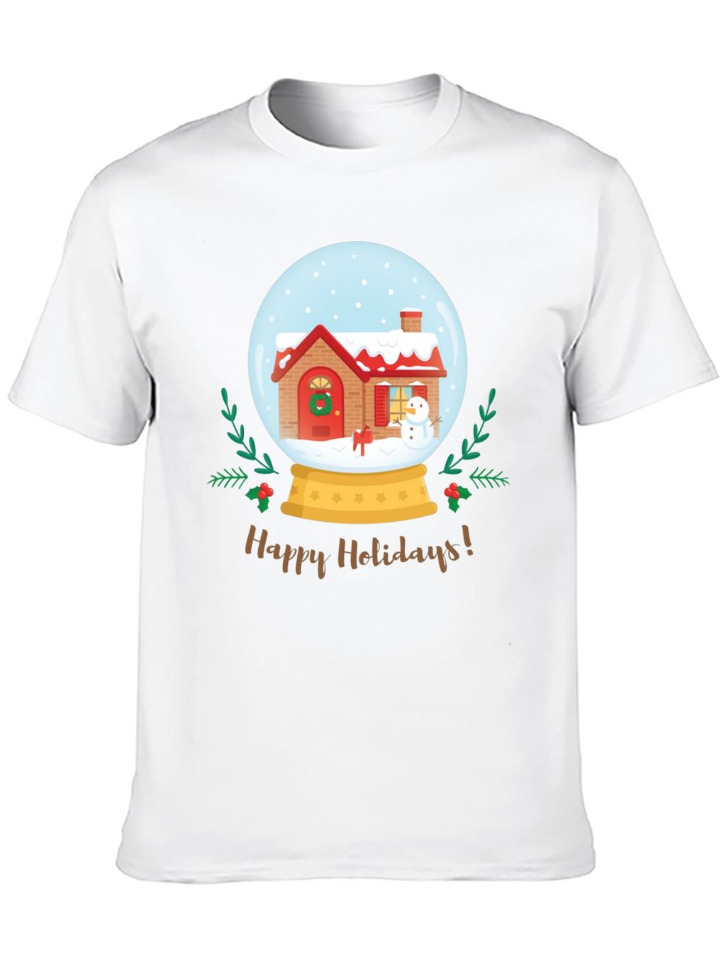 Happy Holidays Snow Globe Graphic Tee