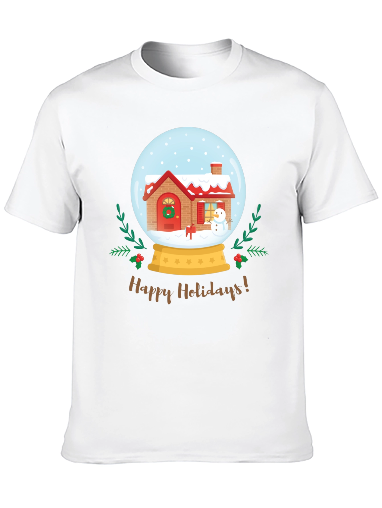 Happy Holidays Snow Globe Graphic Tee