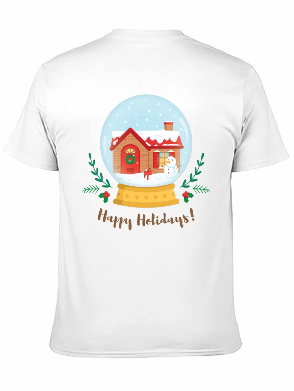 Happy Holidays Snow Globe Graphic Tee
