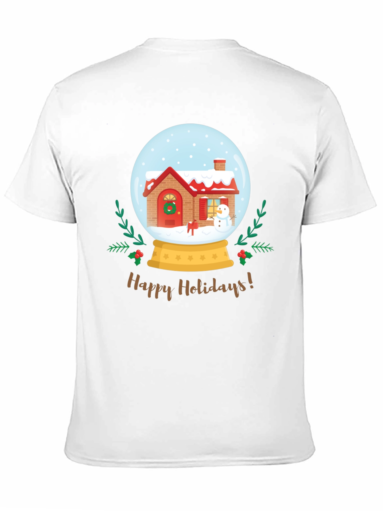 Happy Holidays Snow Globe Graphic Tee
