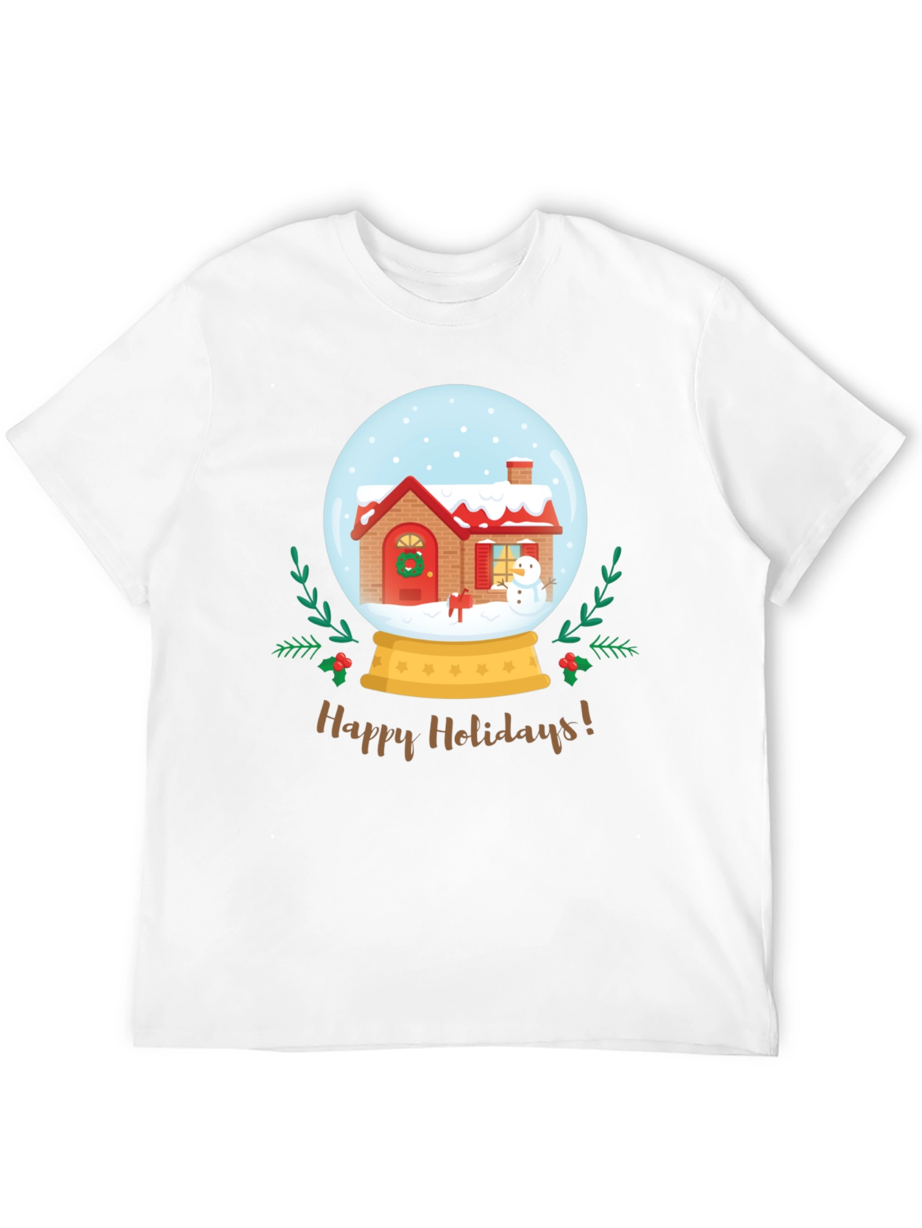 Happy Holidays Snow Globe Graphic Tee