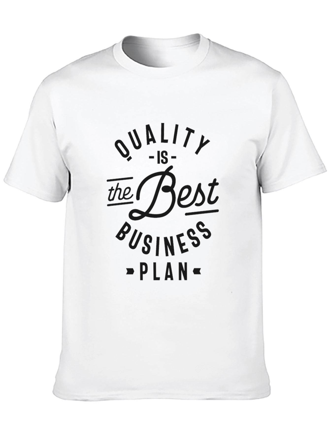 Quality Business Plan Black T-Shirt
