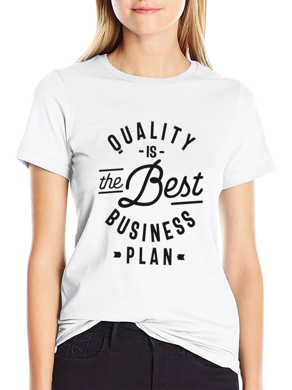 Quality Business Plan Black T-Shirt