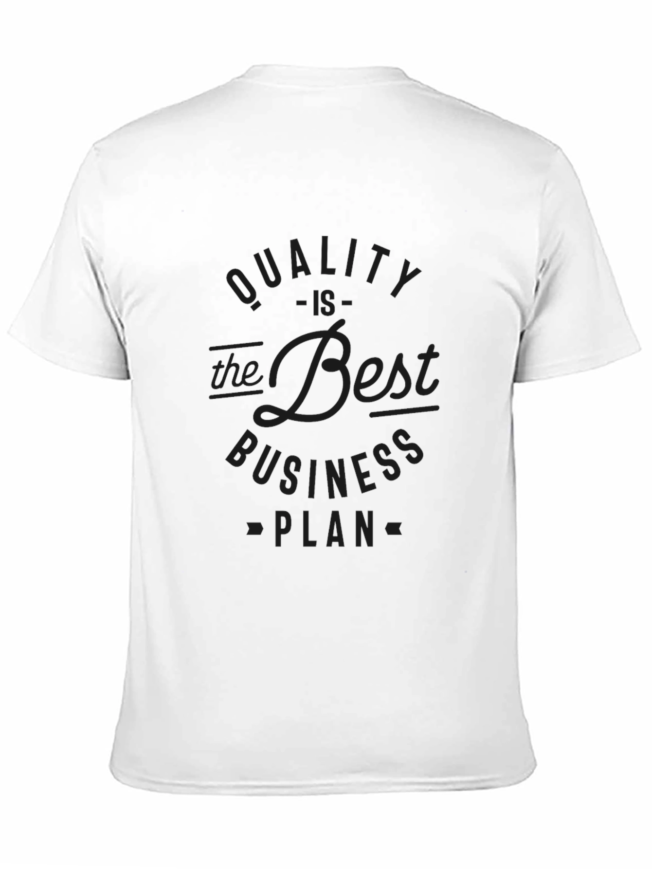 Quality Business Plan Black T-Shirt
