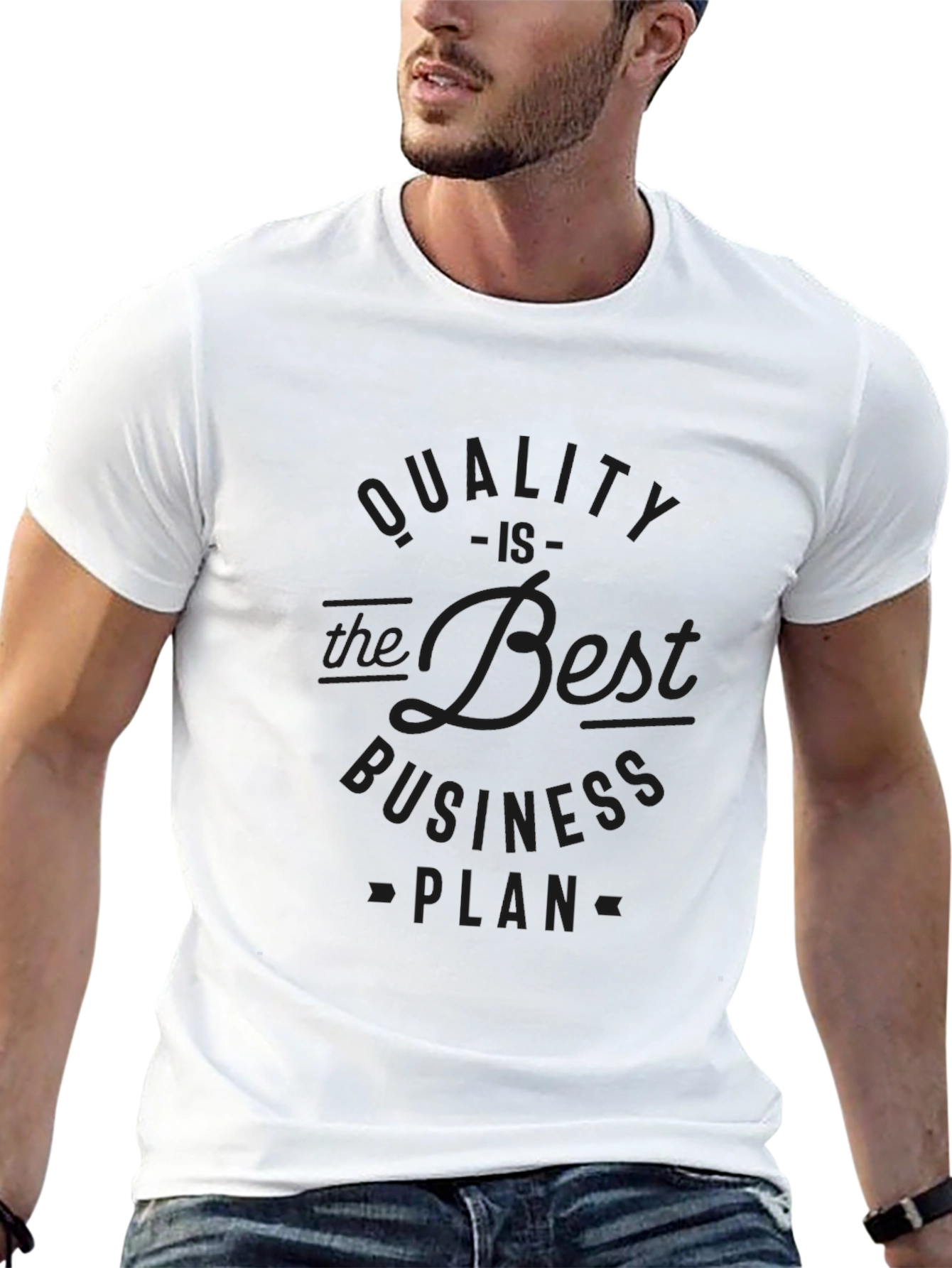 Quality Business Plan Black T-Shirt