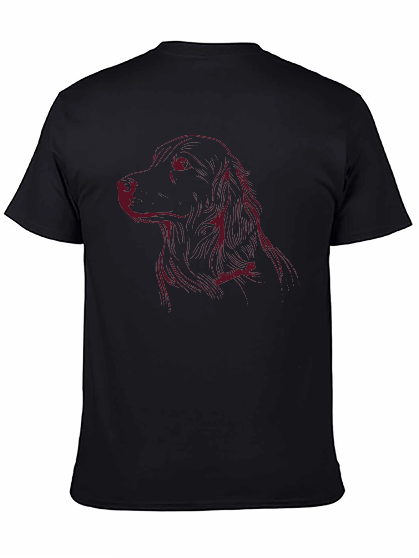 Dog Graphic Black T-Shirt