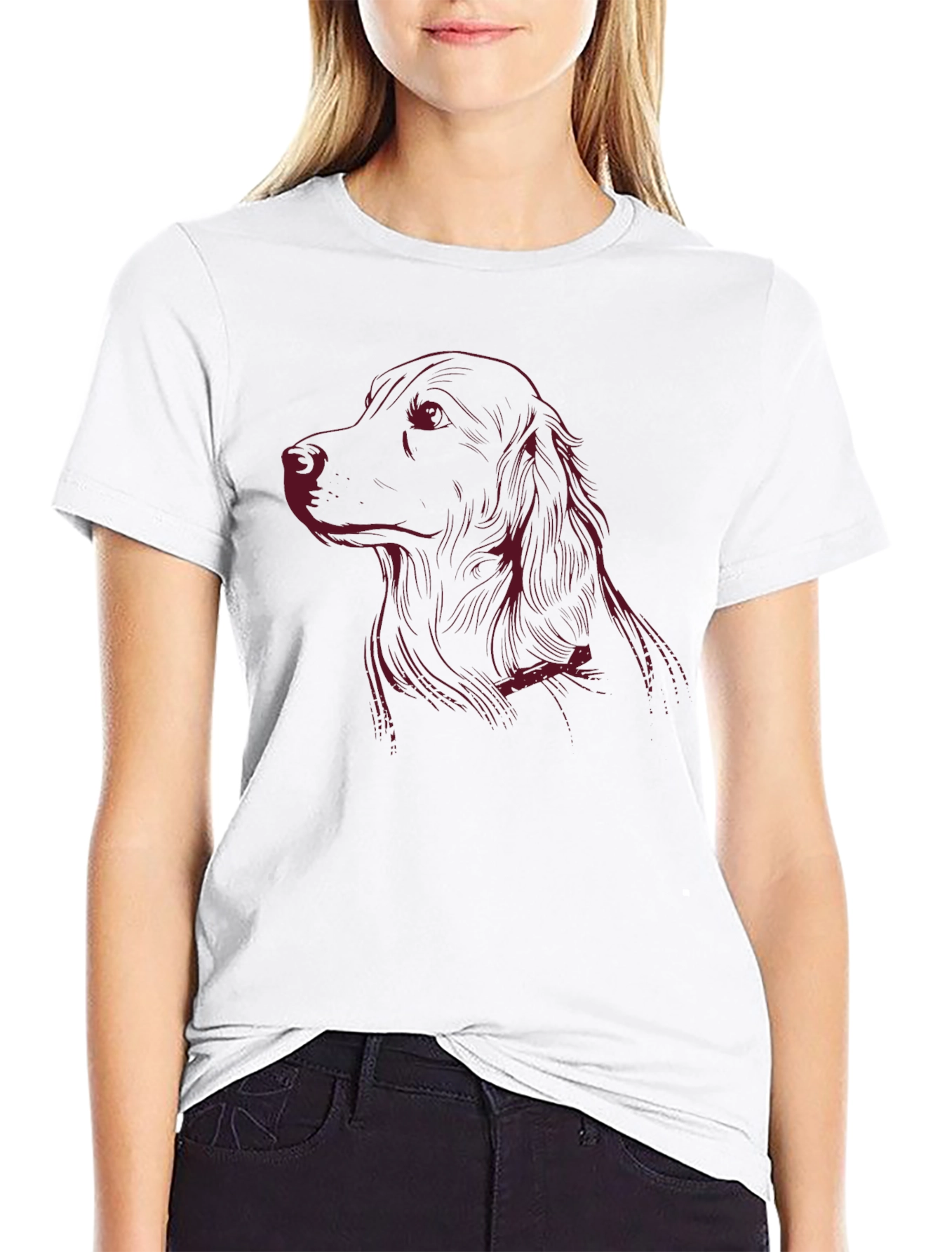 Dog Graphic Black T-Shirt