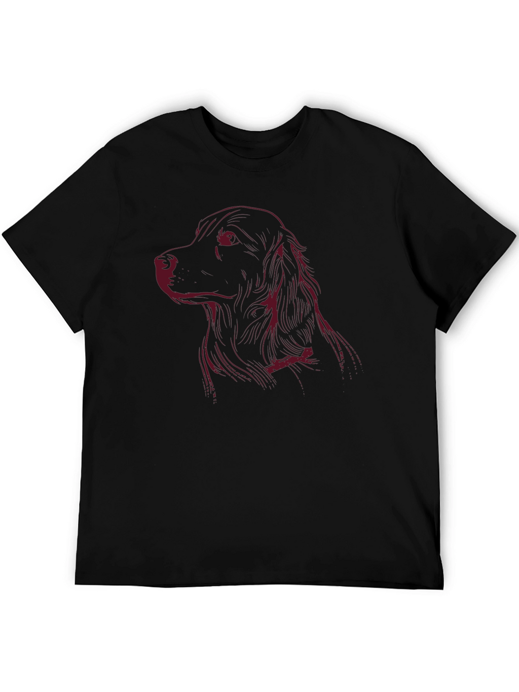 Dog Graphic Black T-Shirt