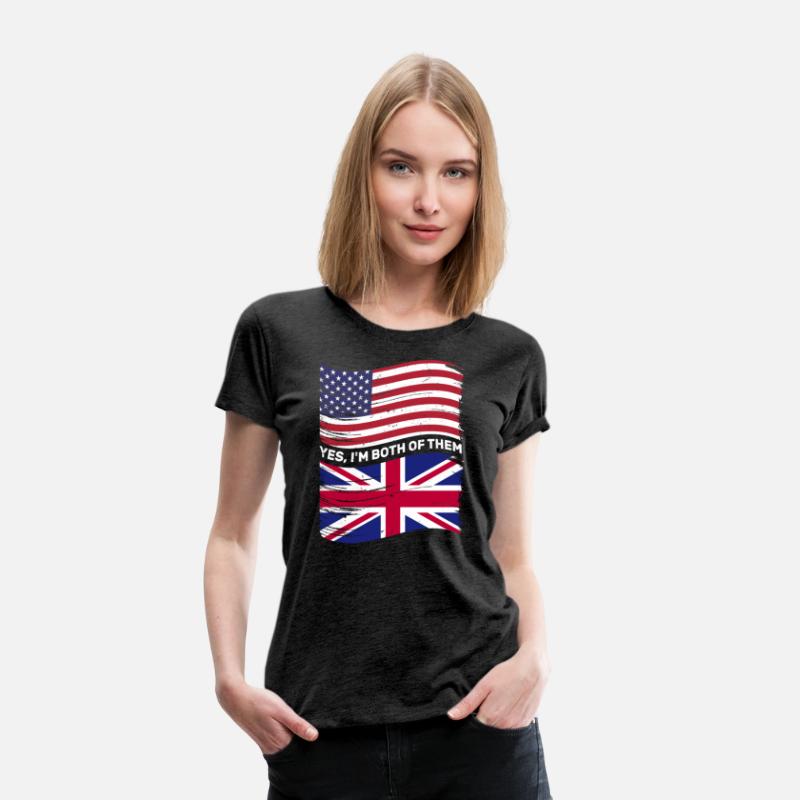 Half American Half British USA United Kingdom Flag