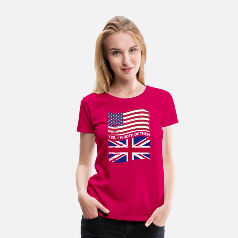 Half American Half British USA United Kingdom Flag