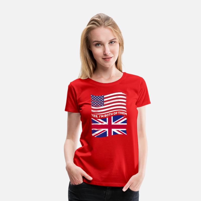 Half American Half British USA United Kingdom Flag