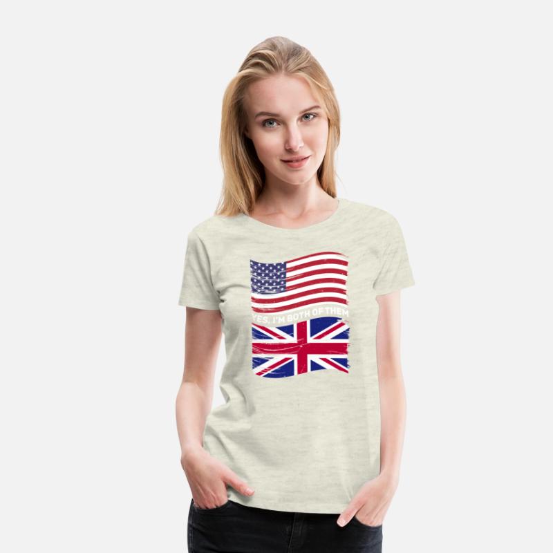 Half American Half British USA United Kingdom Flag