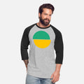 Half Circles Green And Yellow Design