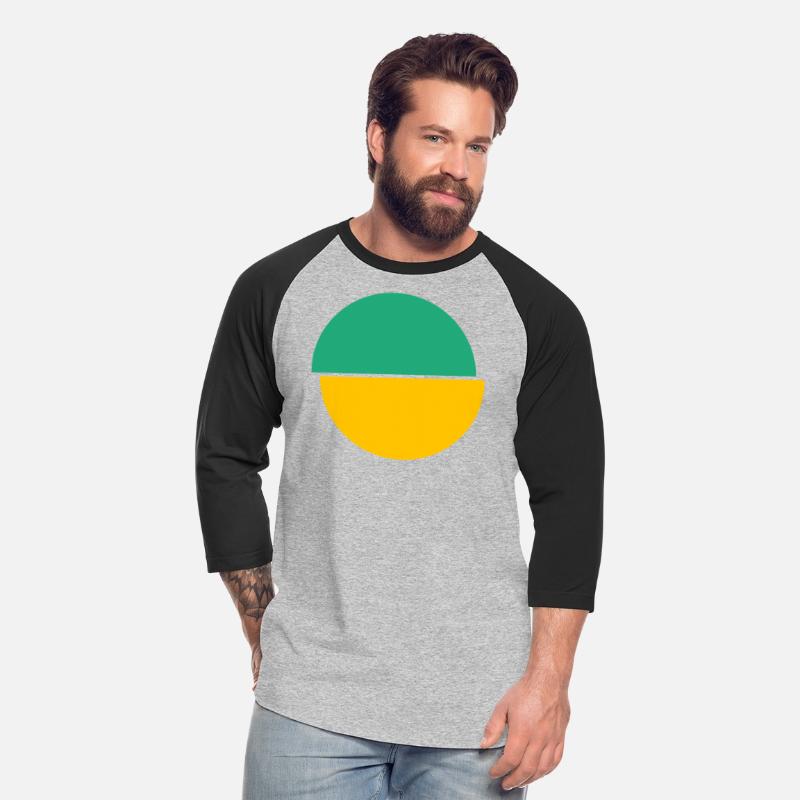 Half Circles Green And Yellow Design