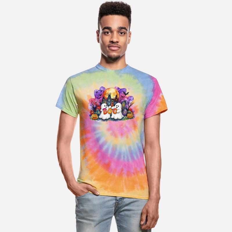 Halloween cute ghost,black cat and pumpkin tshirt