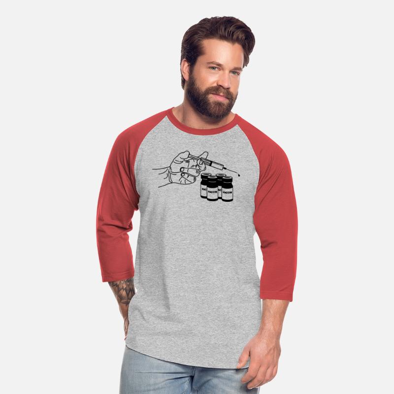 Hand with vaccination syringe and jars