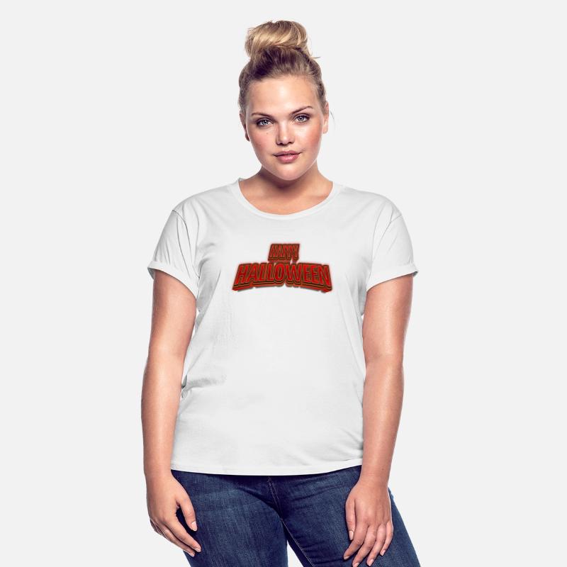 Happy Halloween 3D Modern Bold Text T-Shirt