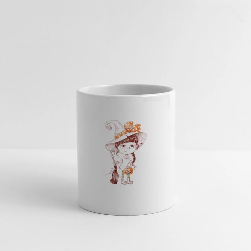 Happy Halloween little girl costume cartoon