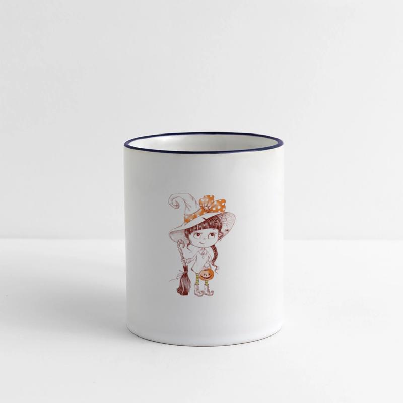 Happy Halloween little girl costume cartoon