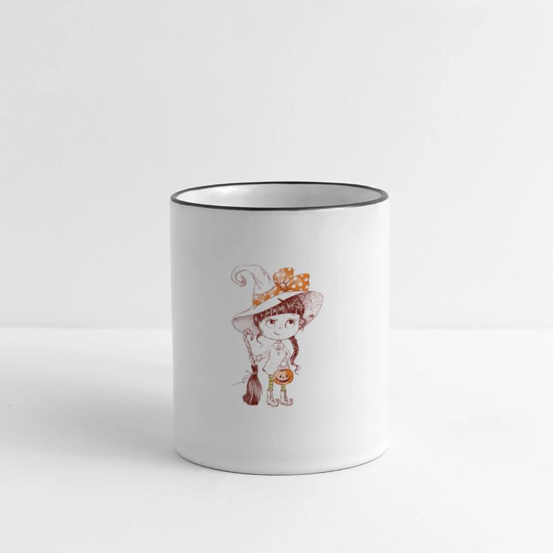 Happy Halloween little girl costume cartoon