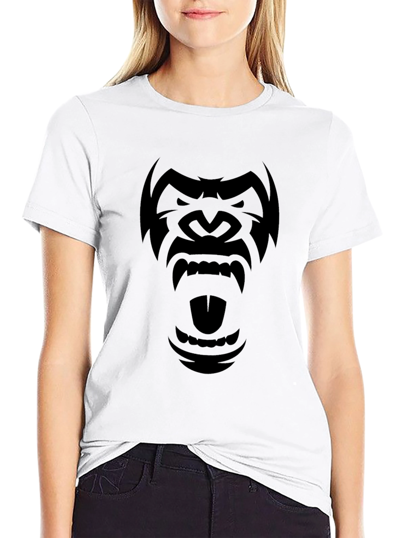 Mens Black Gorilla Graphic T-Shirt - Fierce Style