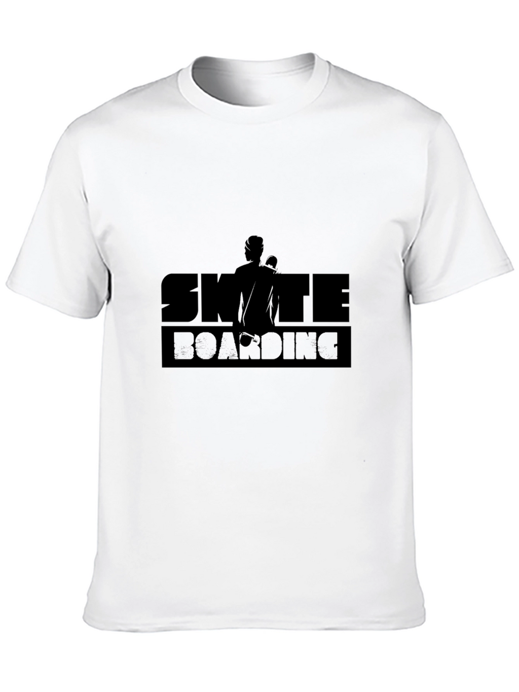 Skateboarding Graphic Tee - Cool Black T-Shirt