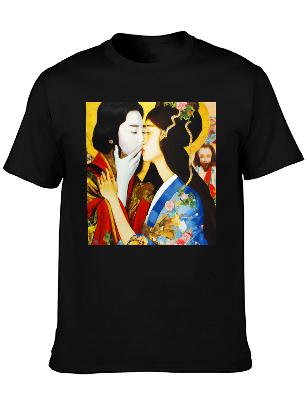Artistic Graphic Tee: Love and Tradition