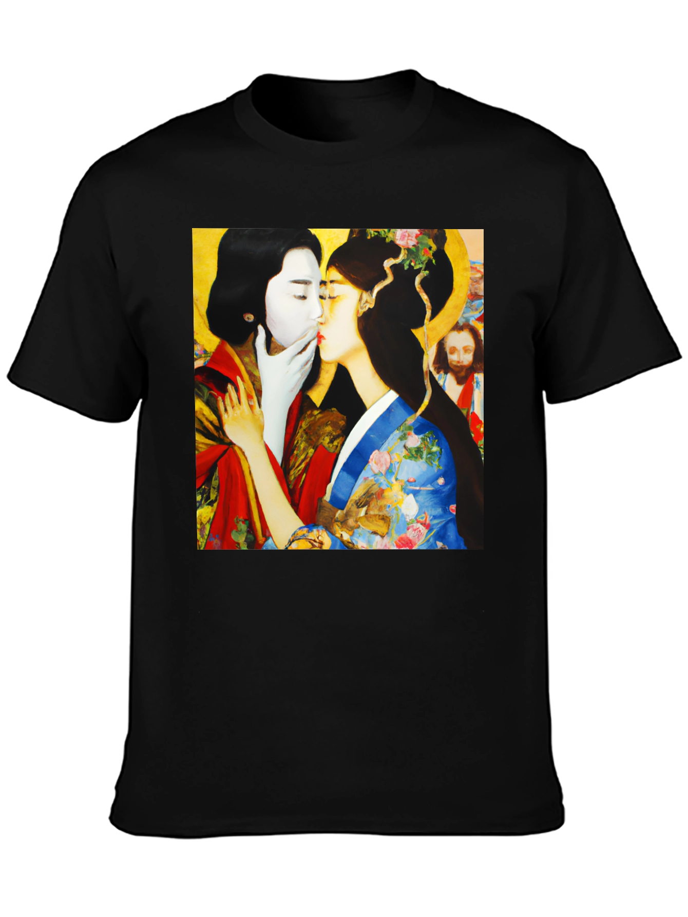 Artistic Graphic Tee: Love and Tradition