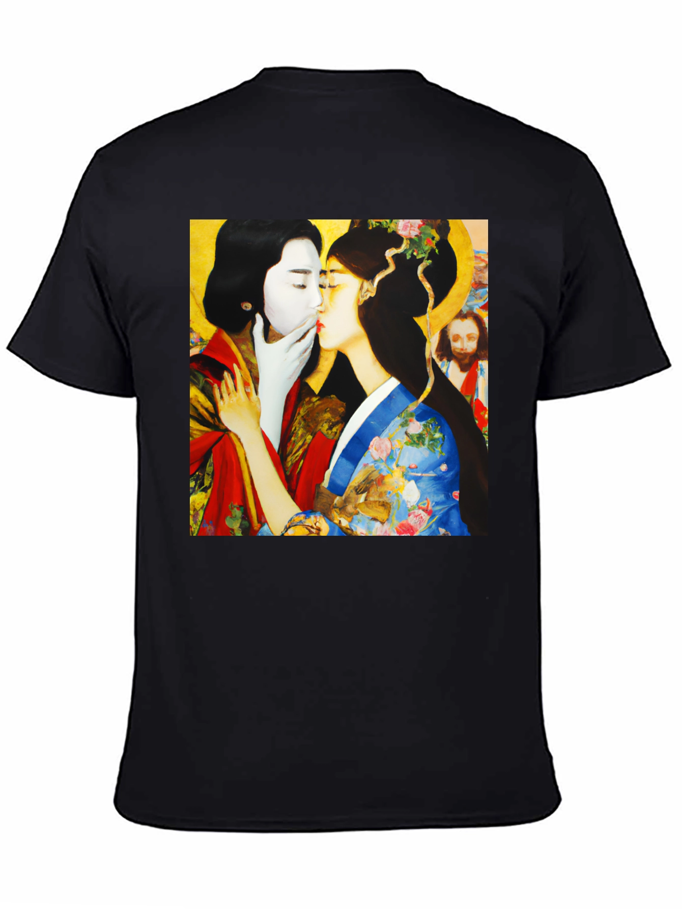 Artistic Graphic Tee: Love and Tradition