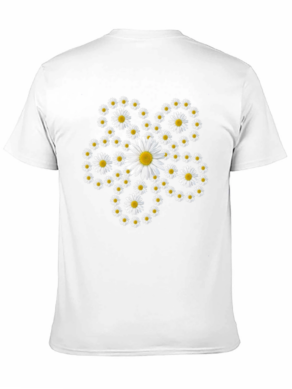 Daisy Flower Power Black Tee