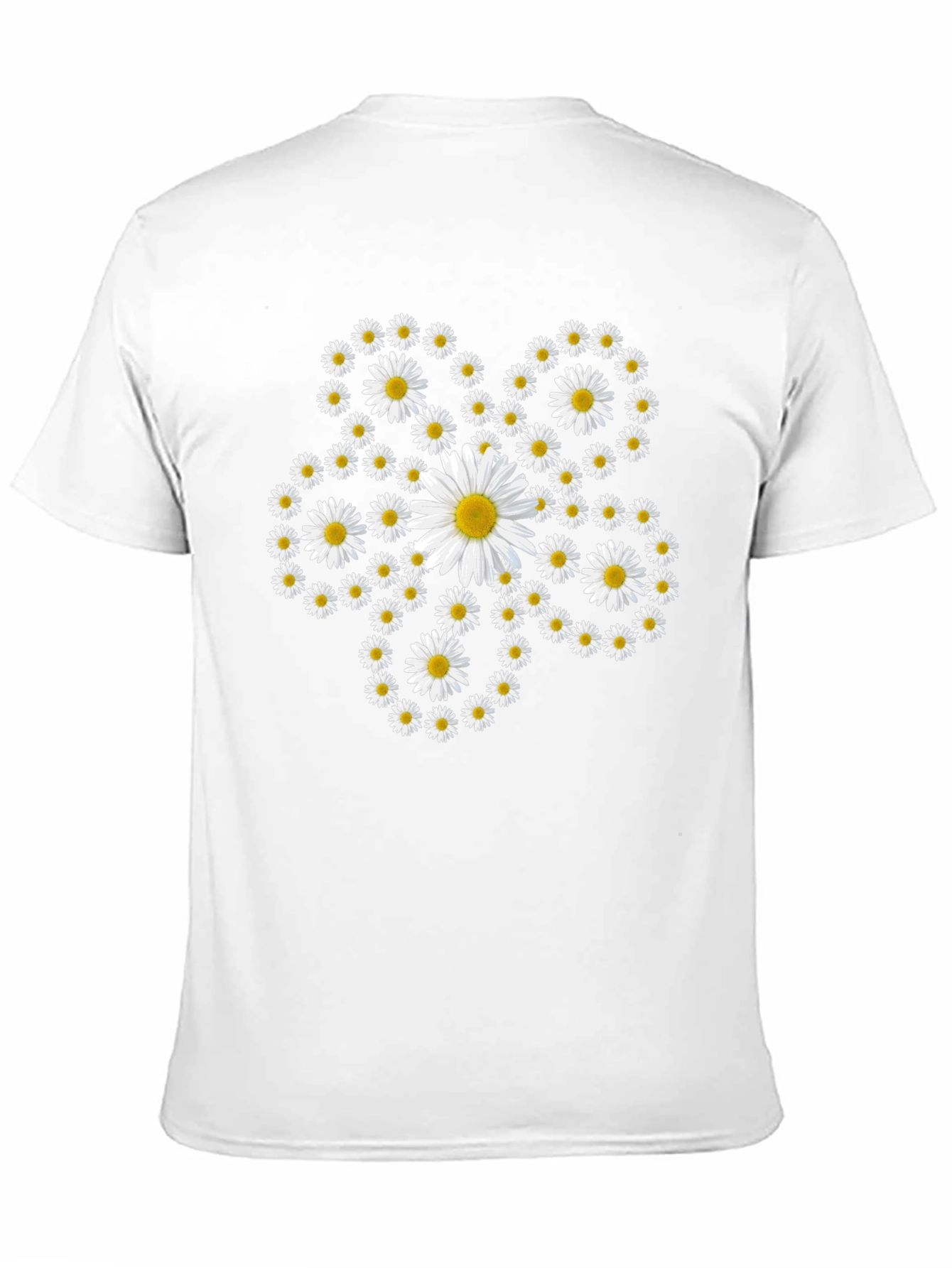 Daisy Flower Power Black Tee