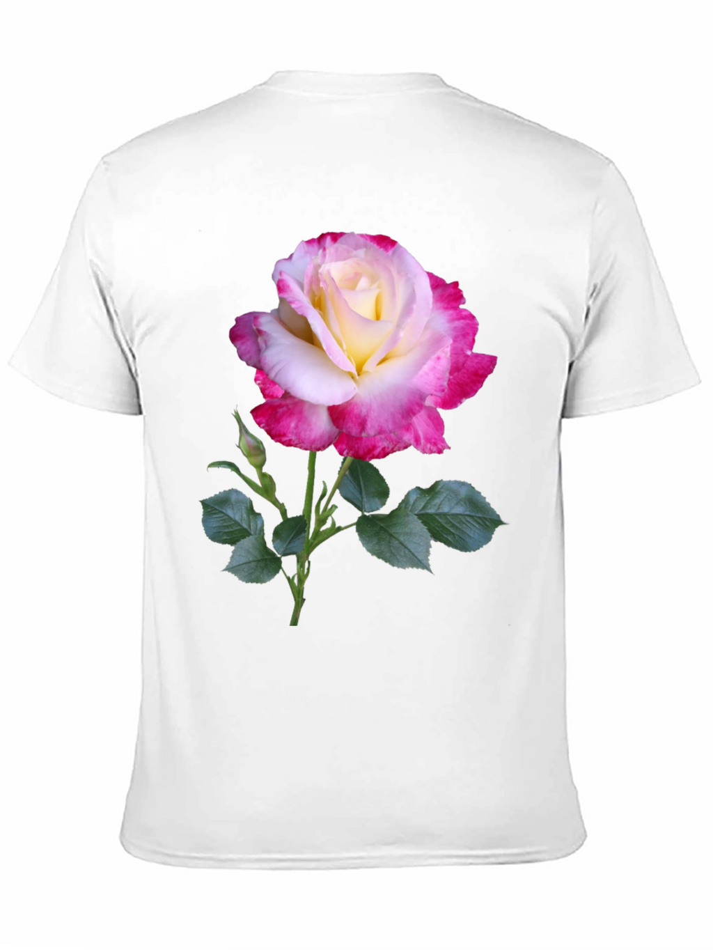 Rose Graphic Tee - Elegant Floral Design