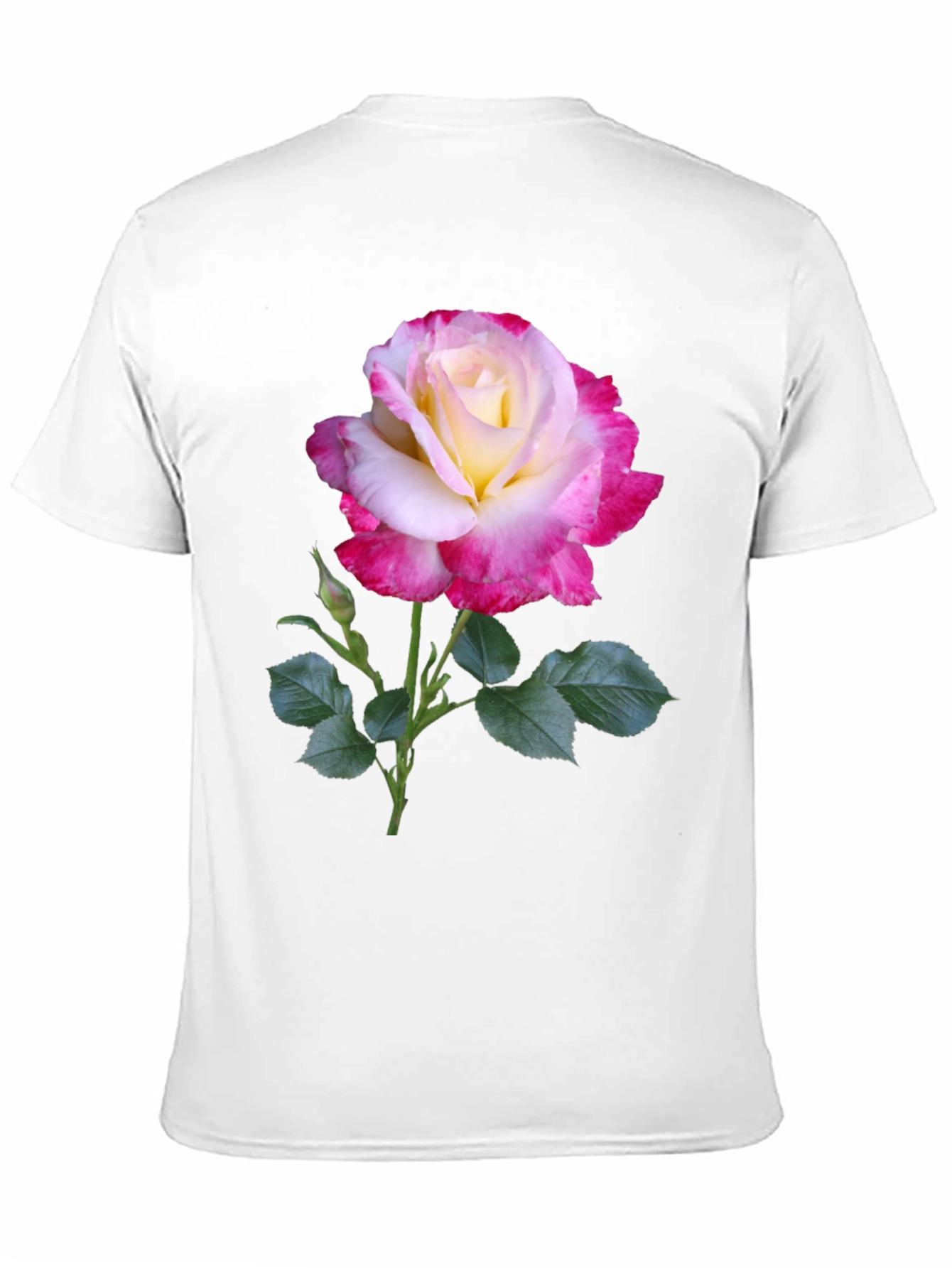 Rose Graphic Tee - Elegant Floral Design