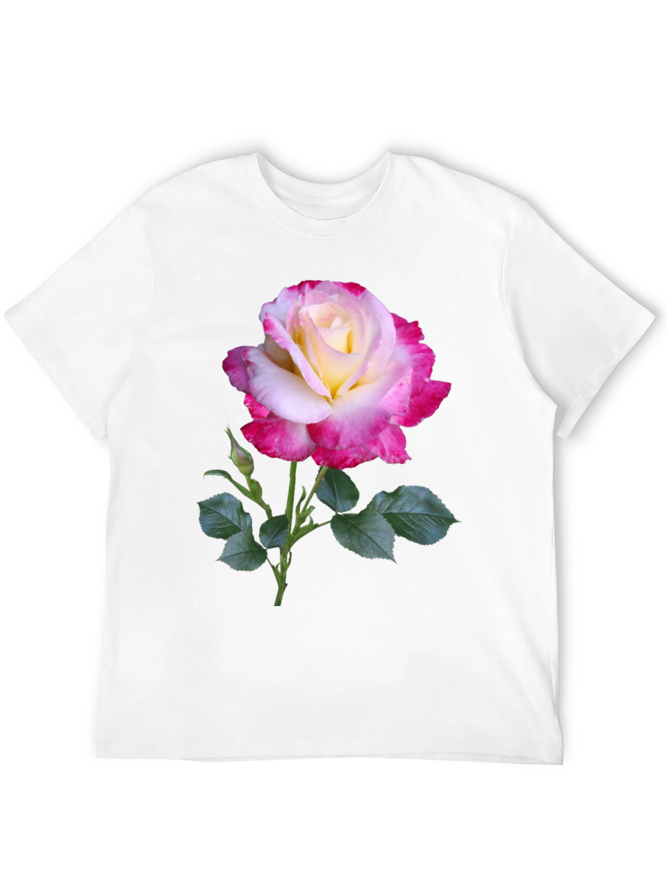 Rose Graphic Tee - Elegant Floral Design