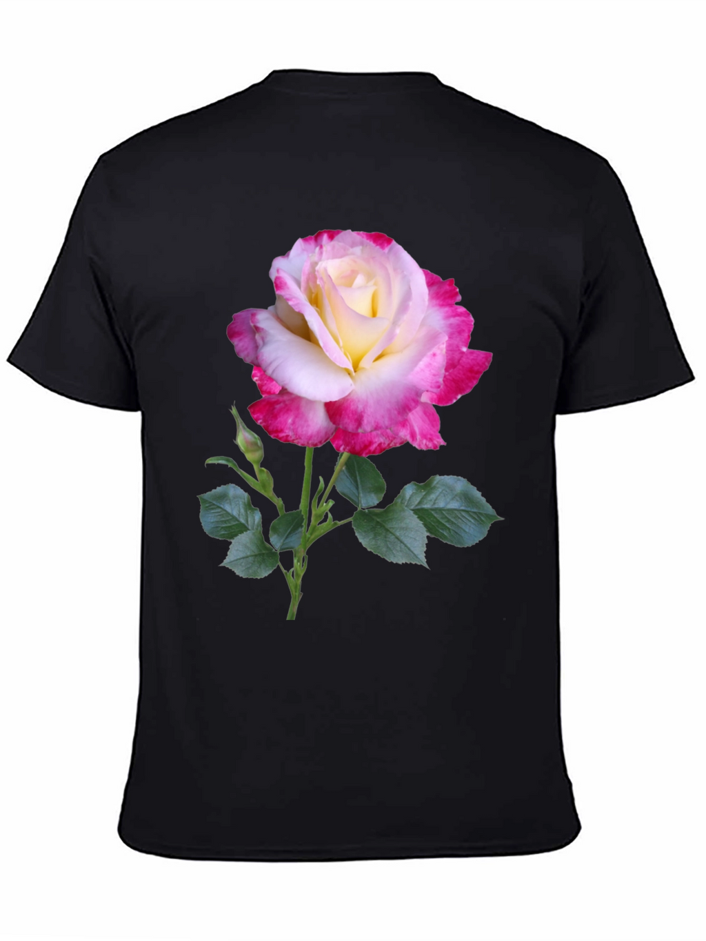 Rose Graphic Tee - Elegant Floral Design