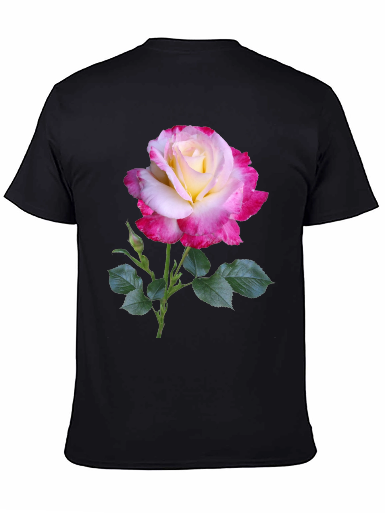 Rose Graphic Tee - Elegant Floral Design