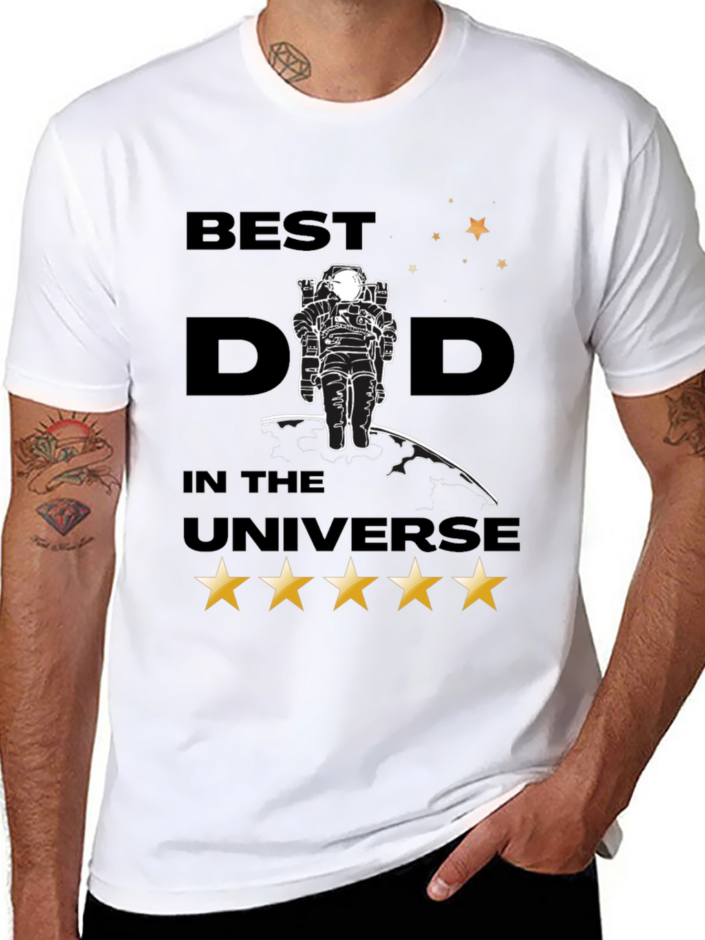 Best Dad in the Universe Graphic Tee