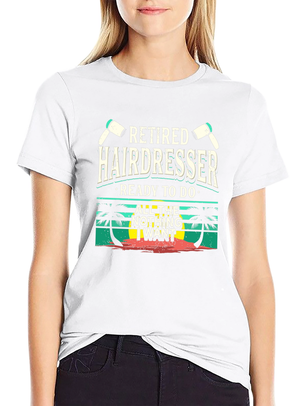 Retired Hairdresser T-Shirt - Beach Vibes