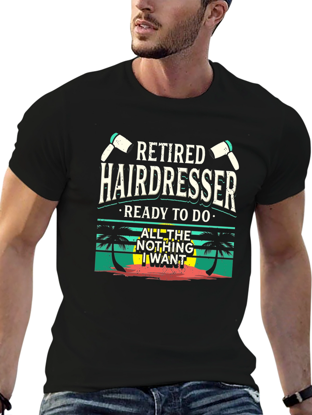 Retired Hairdresser T-Shirt - Beach Vibes