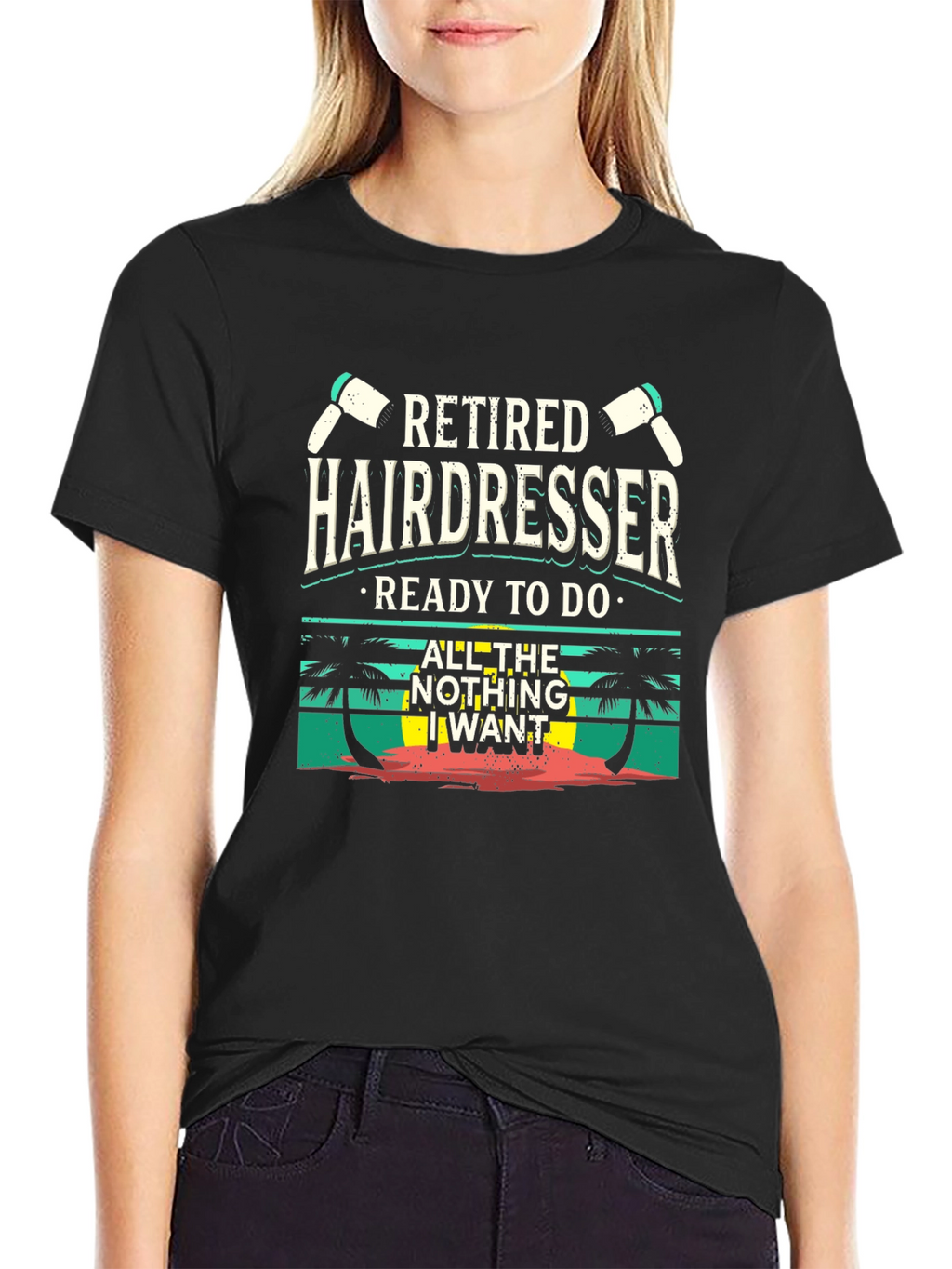 Retired Hairdresser T-Shirt - Beach Vibes